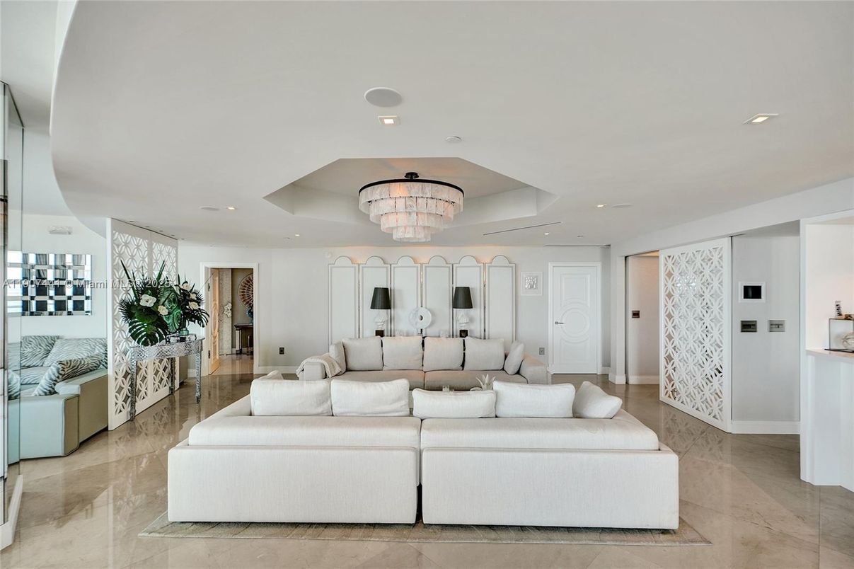 Chandelier, Interior, Living room, Recessed Lighting