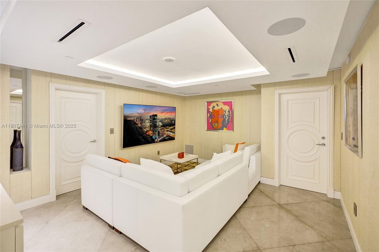 Interior, Living room, Recessed Lighting