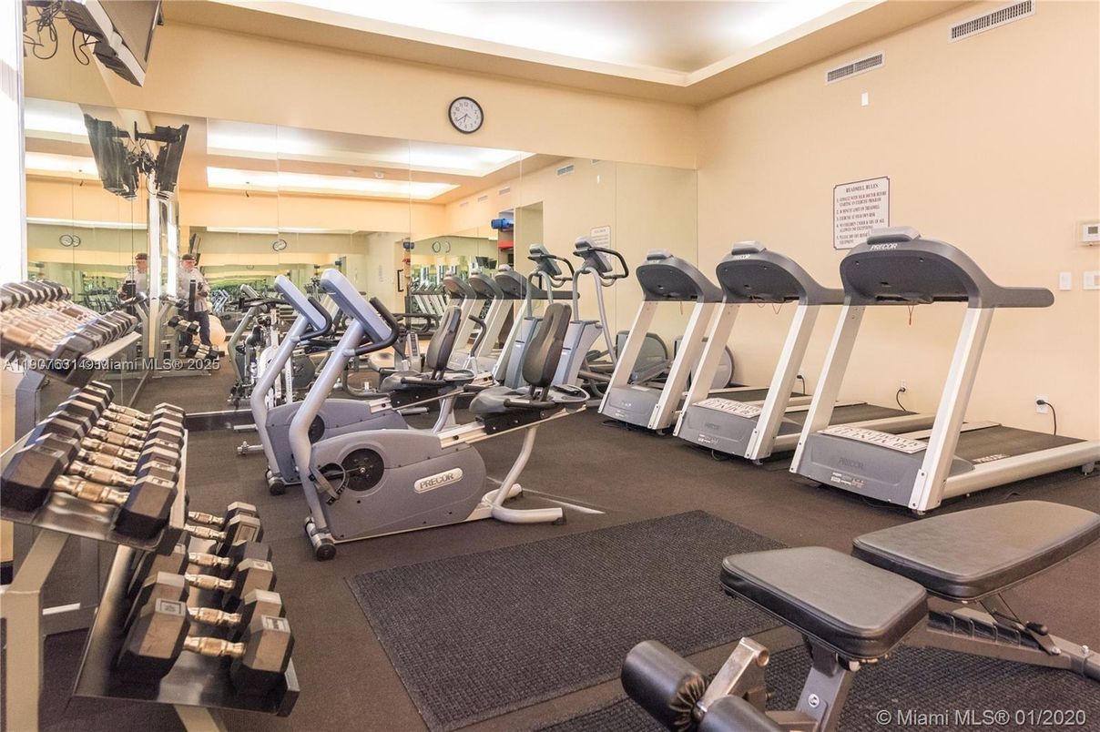 Fitness Equipment, Gym, Interior