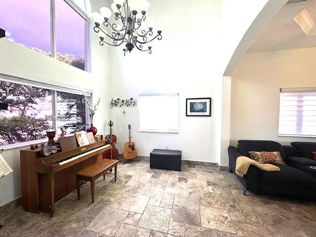 Chandelier, Interior, Piano