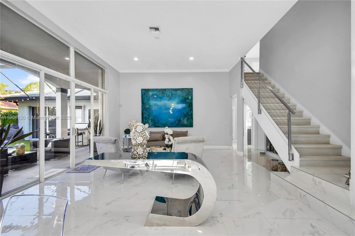 Interior, Living room, Marble, Recessed Lighting