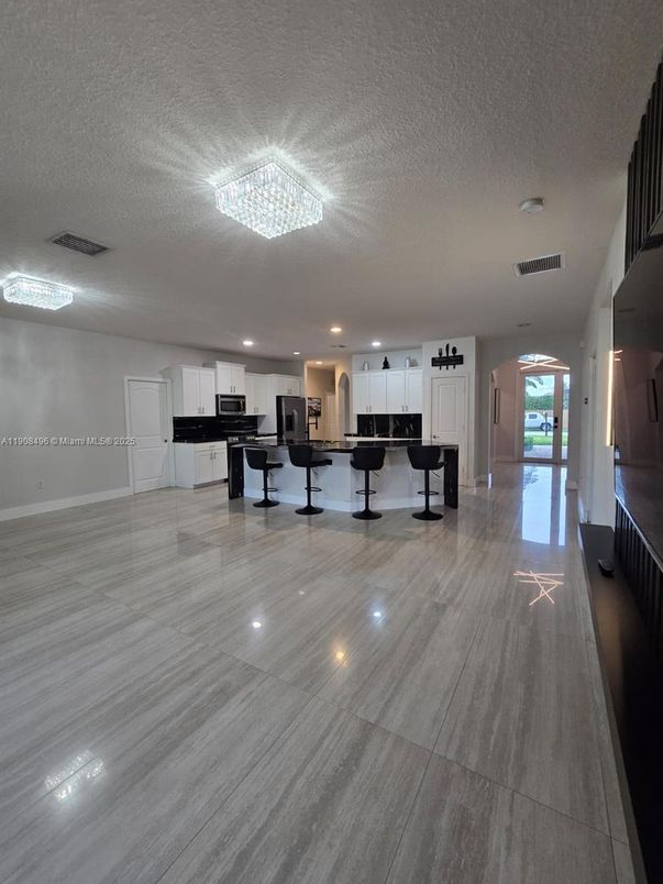 Chandelier, Interior, Kitchen, Recessed Lighting