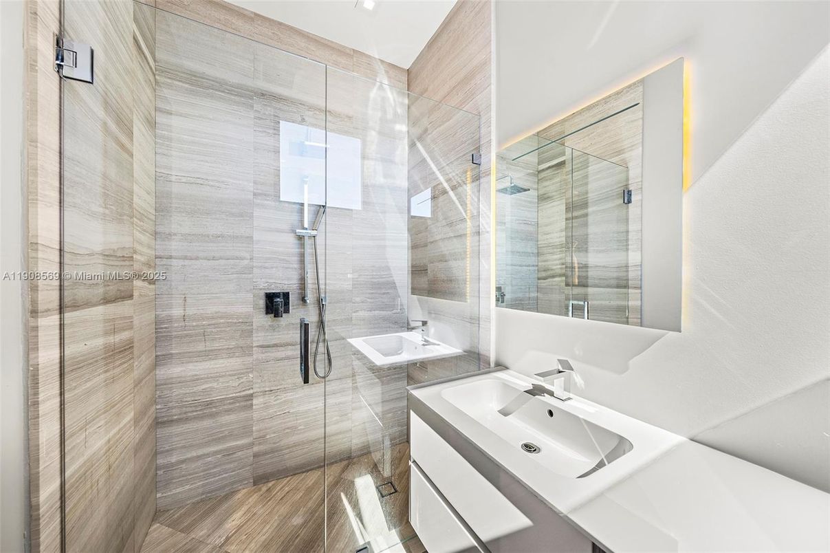 Bathroom, Glass Shower, Interior