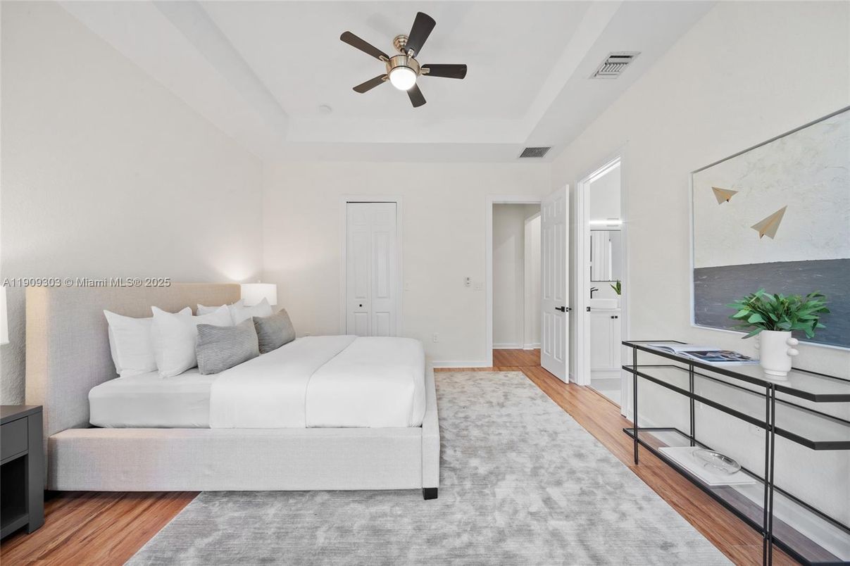 Bedroom, Interior, Wood Texture Flooring