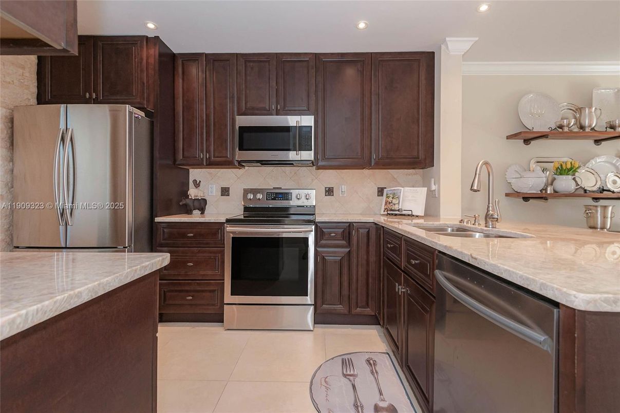 Interior, Kitchen, Recessed Lighting, Stainless Steel Appliances