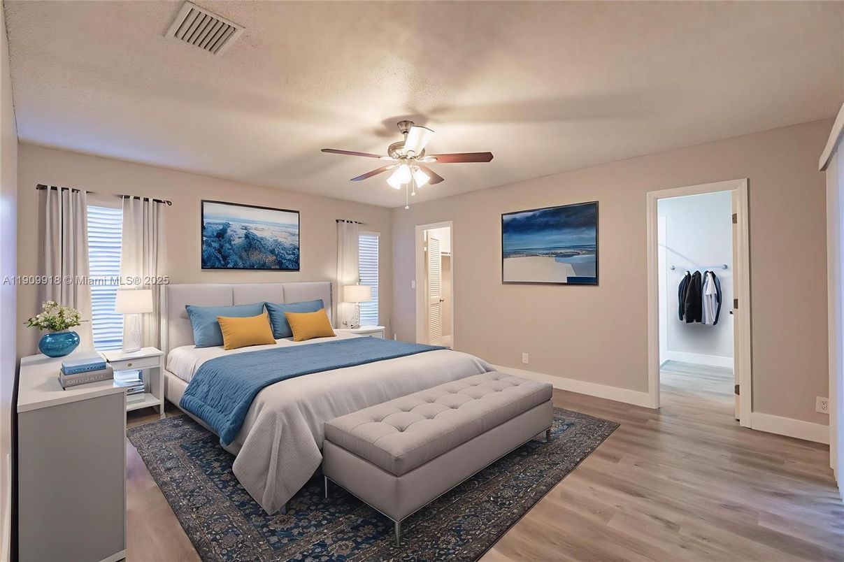 Bedroom, Interior, Wood Texture Flooring