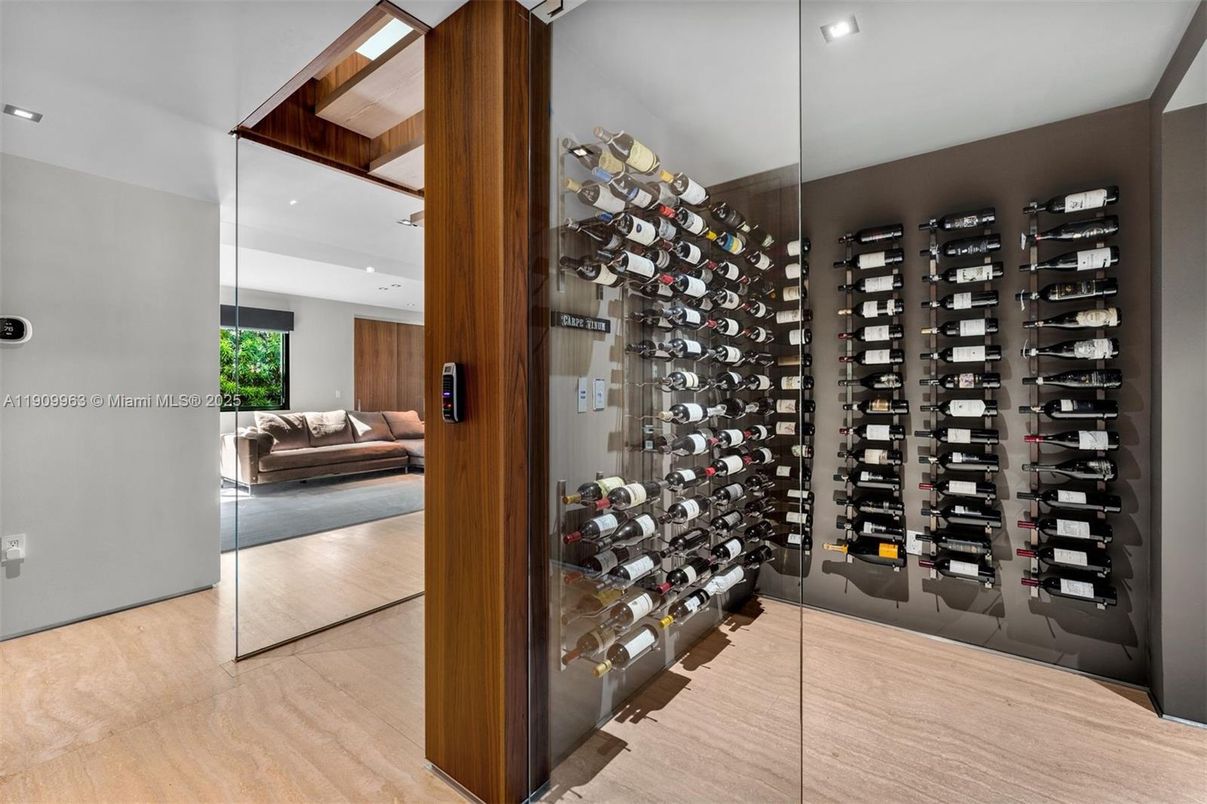 Interior, Recessed Lighting, Wine Storage, Wood Texture Flooring