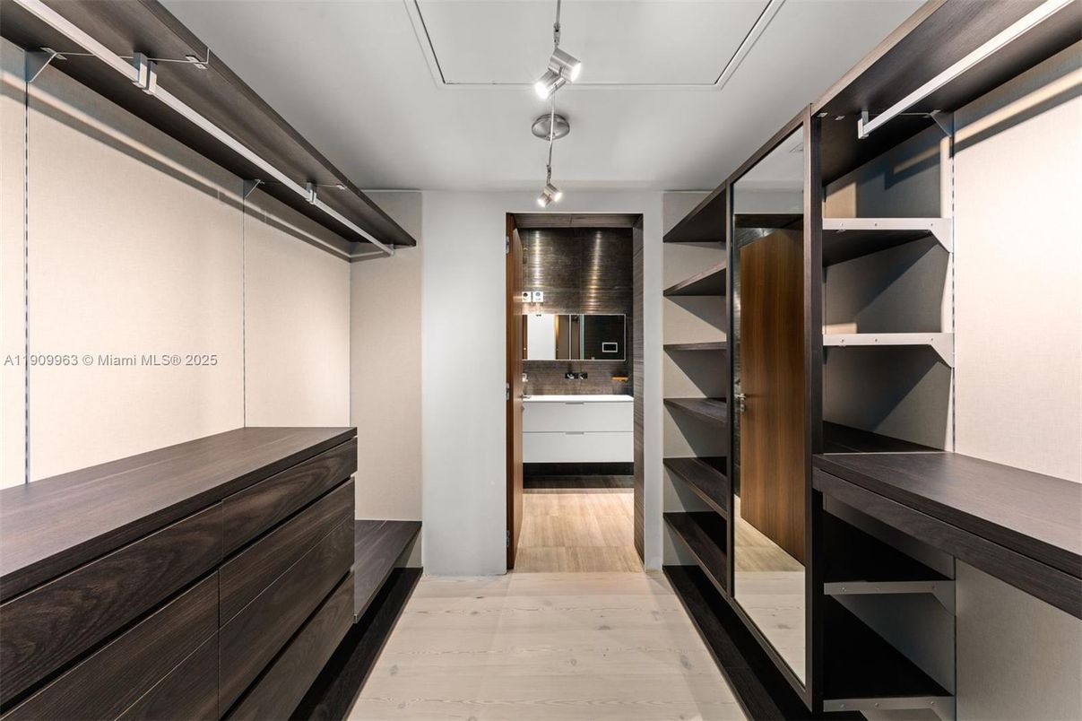 Interior, Walk-in Closets, Wood Texture Flooring