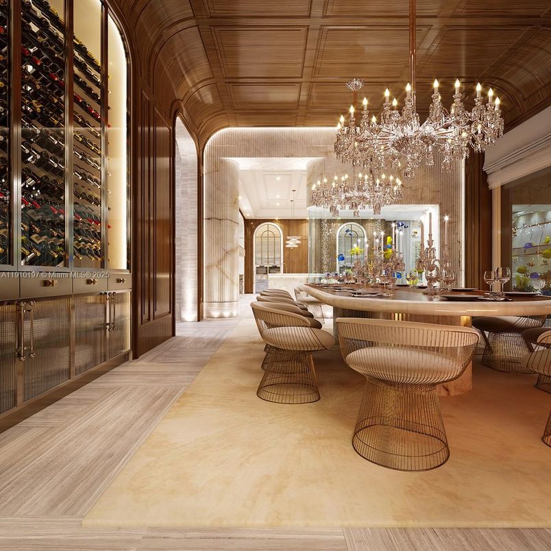 Chandelier, Interior, Wine Storage, Wooden Ceilings, Wood Texture Flooring