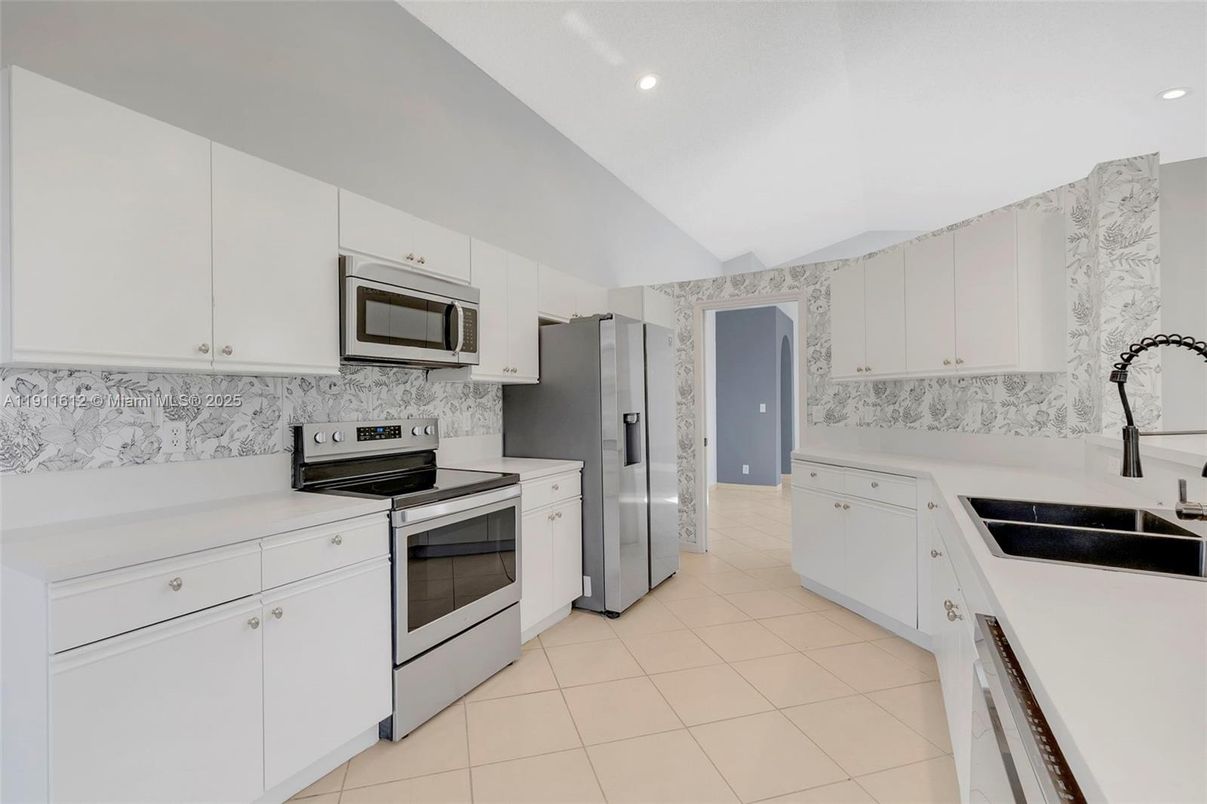 Interior, Kitchen, Recessed Lighting, Stainless Steel Appliances