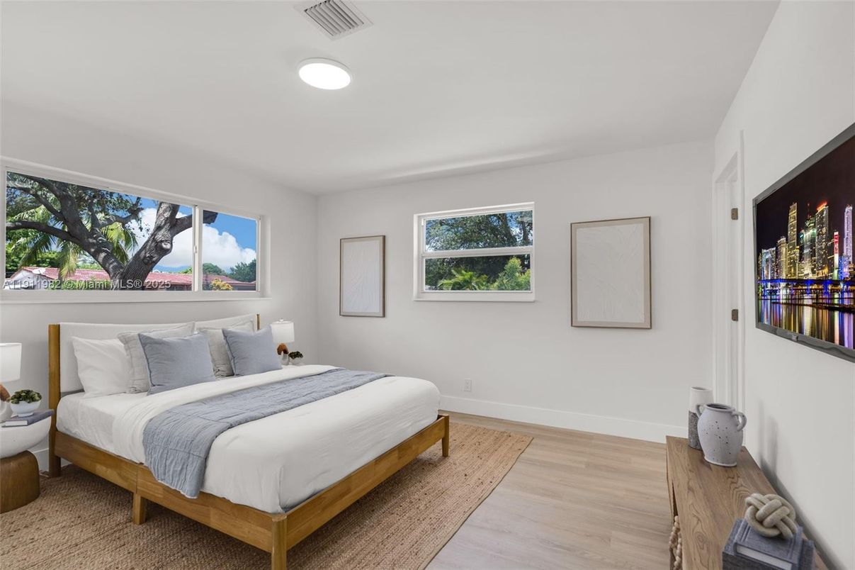 Bedroom, Interior, Wood Texture Flooring