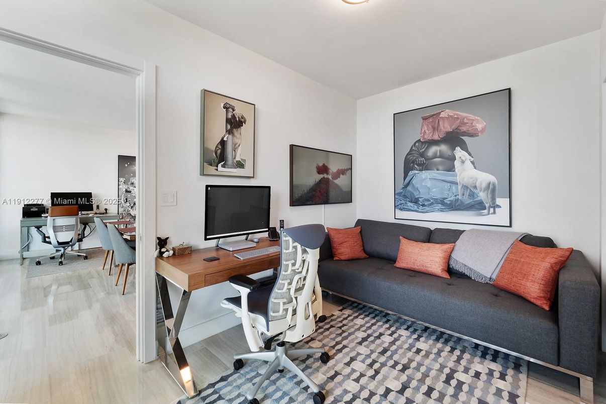 Home Office, Interior, Wood Texture Flooring