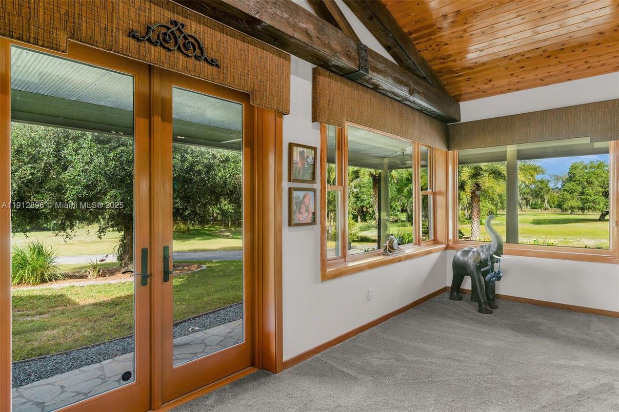 Interior, Sun Room, Wooden Ceilings