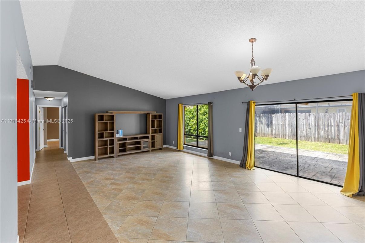 Chandelier, Empty room, Interior