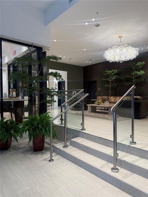 Chandelier, Interior, Recessed Lighting