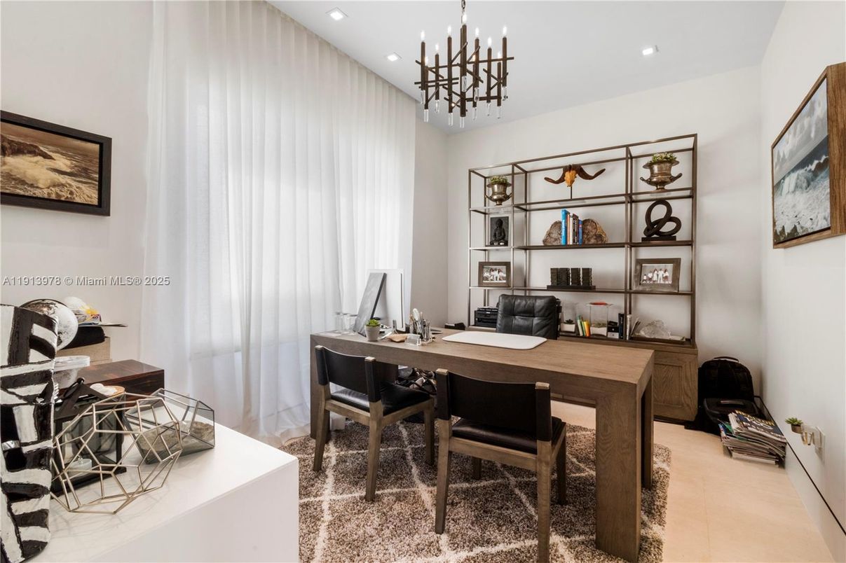 Home Office, Interior, Pendant Lights, Recessed Lighting