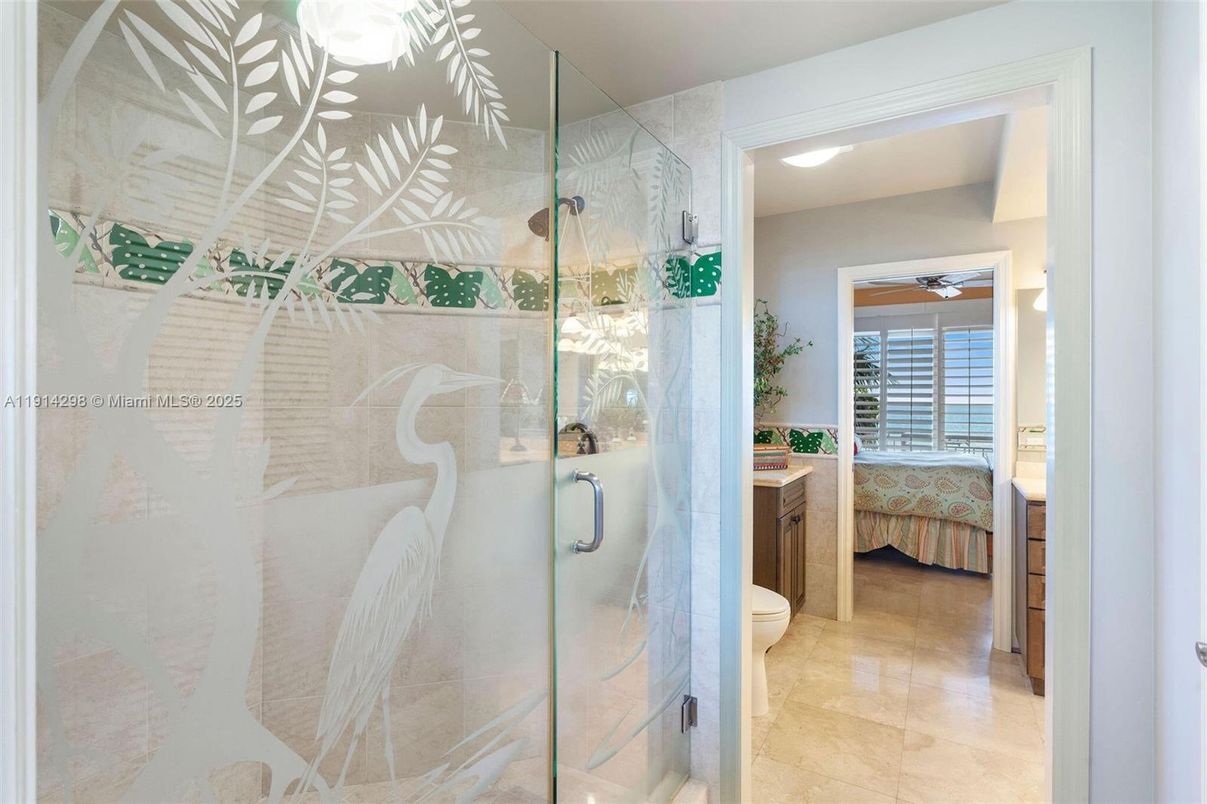 Bathroom, Bedroom, Glass Shower, Interior