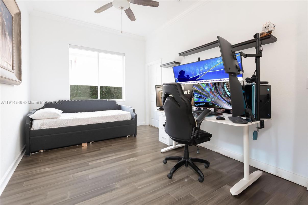 Home Office, Interior, Wood Texture Flooring