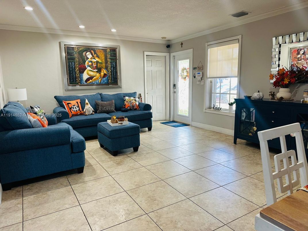 Interior, Living room, Recessed Lighting