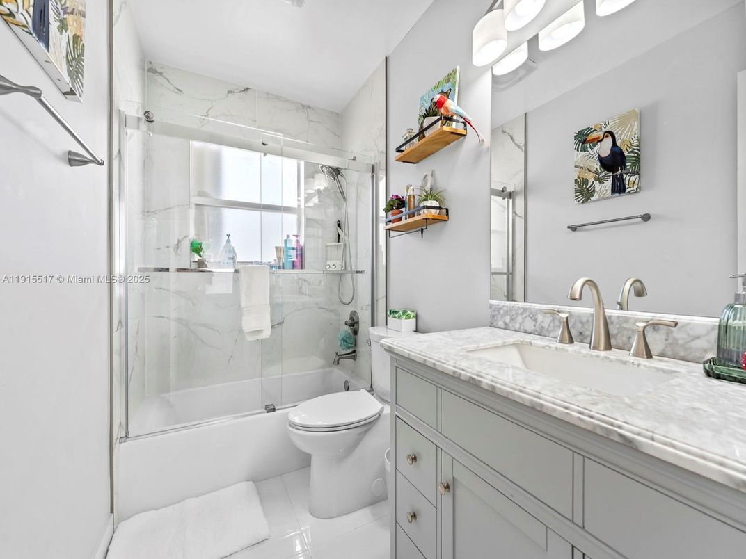 Bathroom, Glass Shower, Interior, Marble Walls