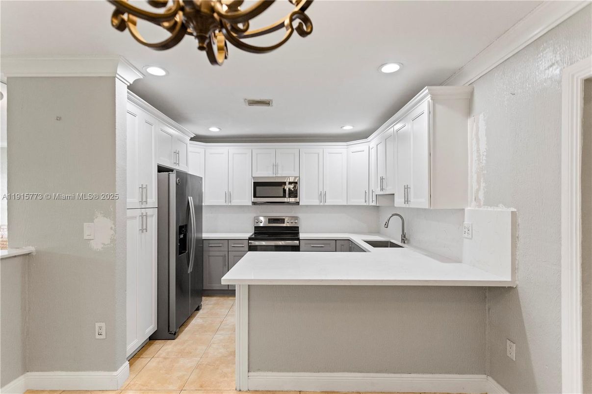 Interior, Kitchen, Recessed Lighting, Stainless Steel Appliances