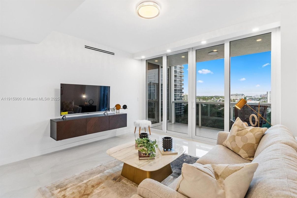 Interior, Living room, Recessed Lighting