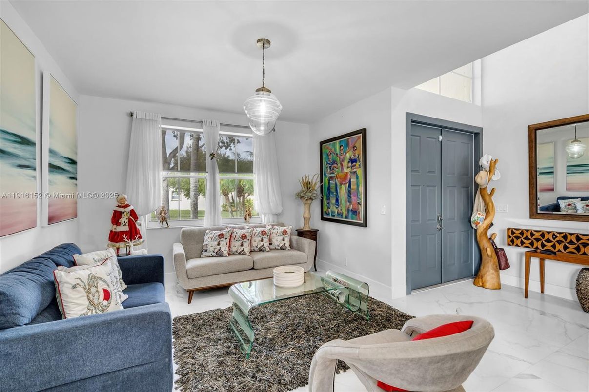 Interior, Living room, Marble, Pendant Lights