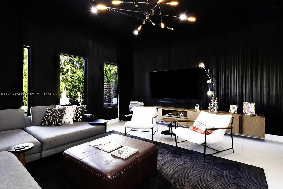 Interior, Living room, Recessed Lighting