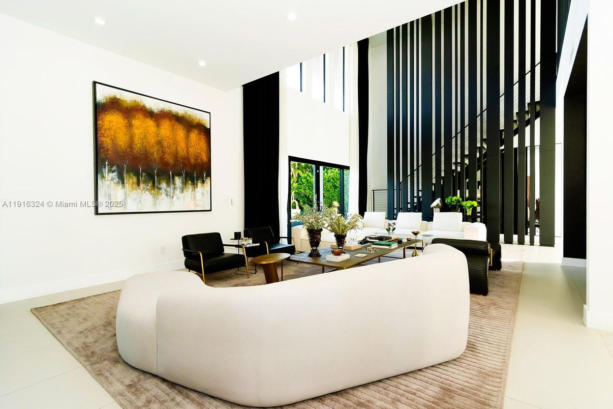 Interior, Living room, Recessed Lighting