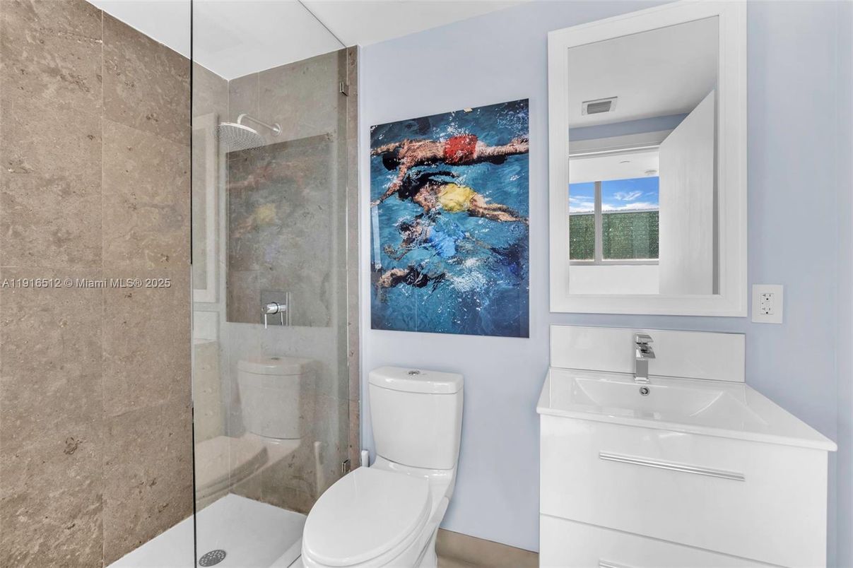 Bathroom, Glass Shower, Interior