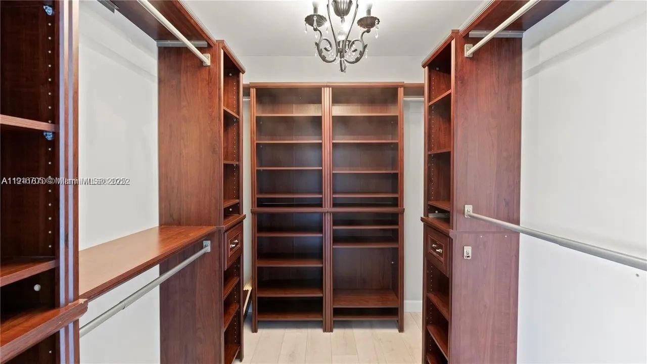 Chandelier, Interior, Walk-in Closets, Wood Texture Flooring