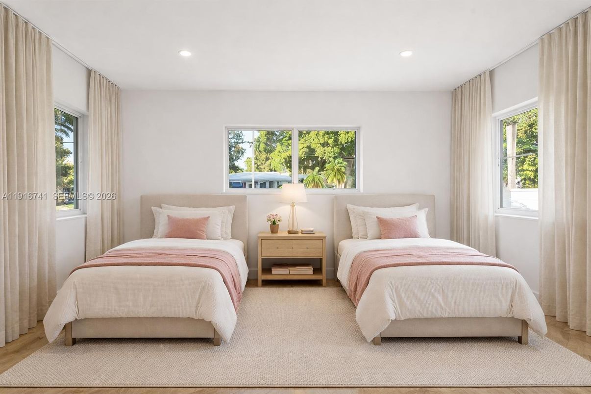 Bedroom, Interior, Recessed Lighting