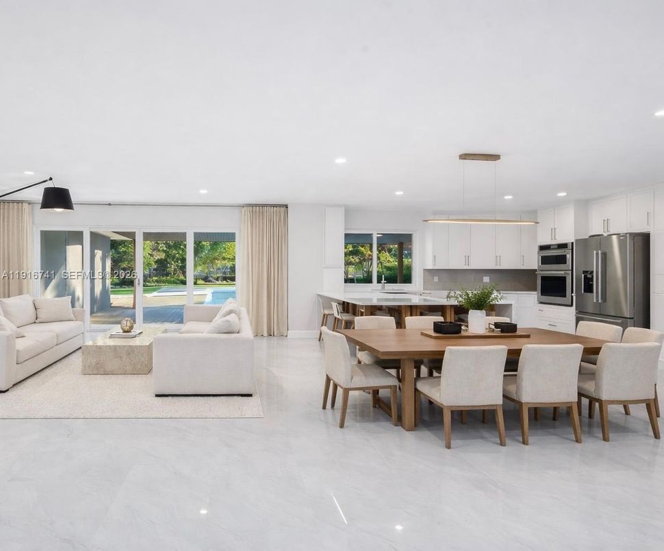 Dining room, Interior, Kitchen, Living room, Pendant Lights, Recessed Lighting, Stainless Steel Appliances, Water