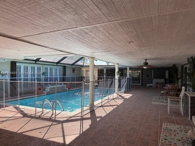 Dining room, Glass Ceilings, Interior, Pool, Sun Room