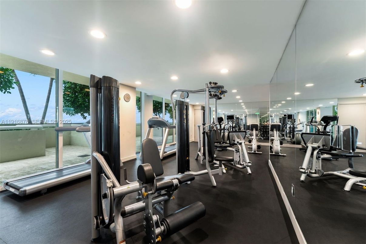 Fitness Equipment, Gym, Interior, Recessed Lighting