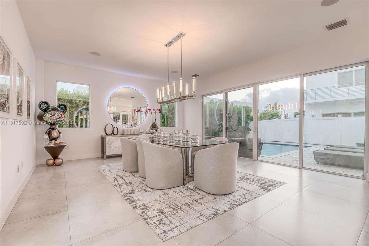 Dining room, Interior, Pendant Lights