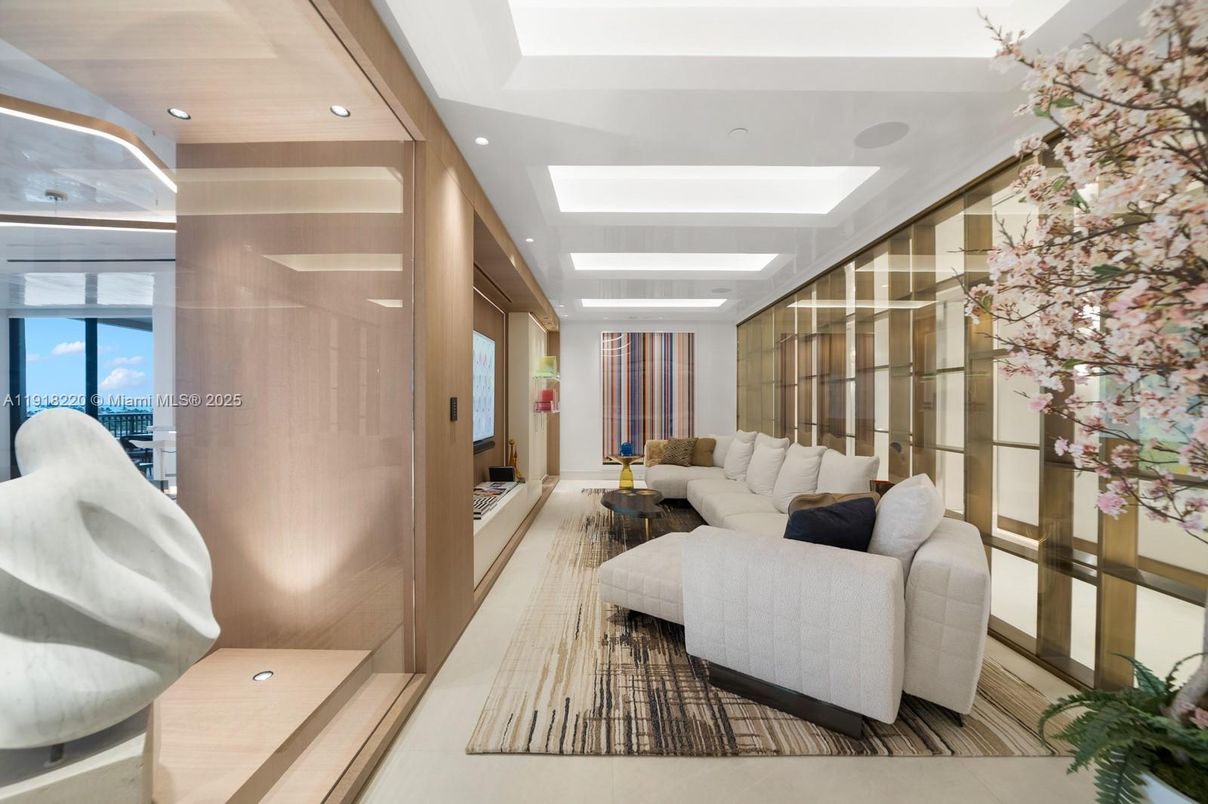 Interior, Living room, Recessed Lighting