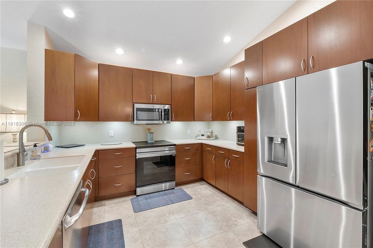 Interior, Kitchen, Recessed Lighting, Stainless Steel Appliances