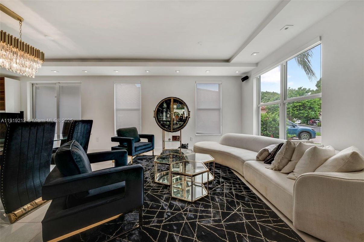 Chandelier, Interior, Living room, Recessed Lighting