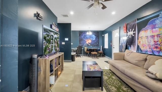 Interior, Living room, Recessed Lighting