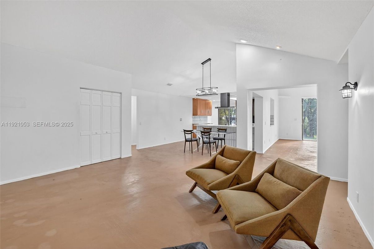 Dining room, Interior, Kitchen, Living room, Pendant Lights, Recessed Lighting