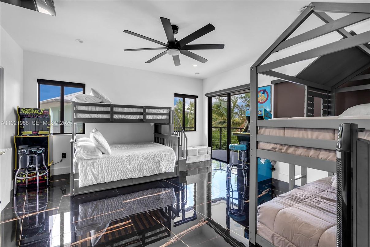 Bedroom, Interior, Marble, Recessed Lighting