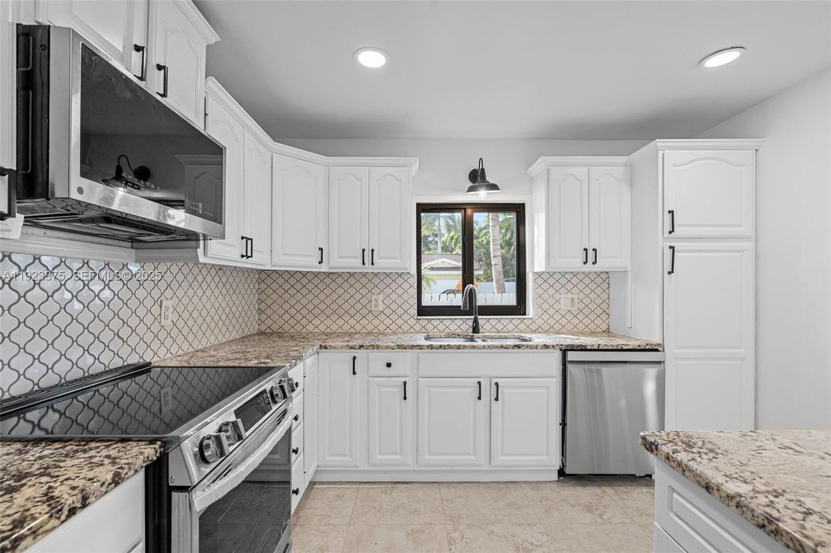 Interior, Kitchen, Recessed Lighting, Stainless Steel Appliances