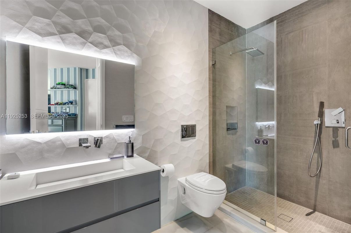 Bathroom, Glass Shower, Interior