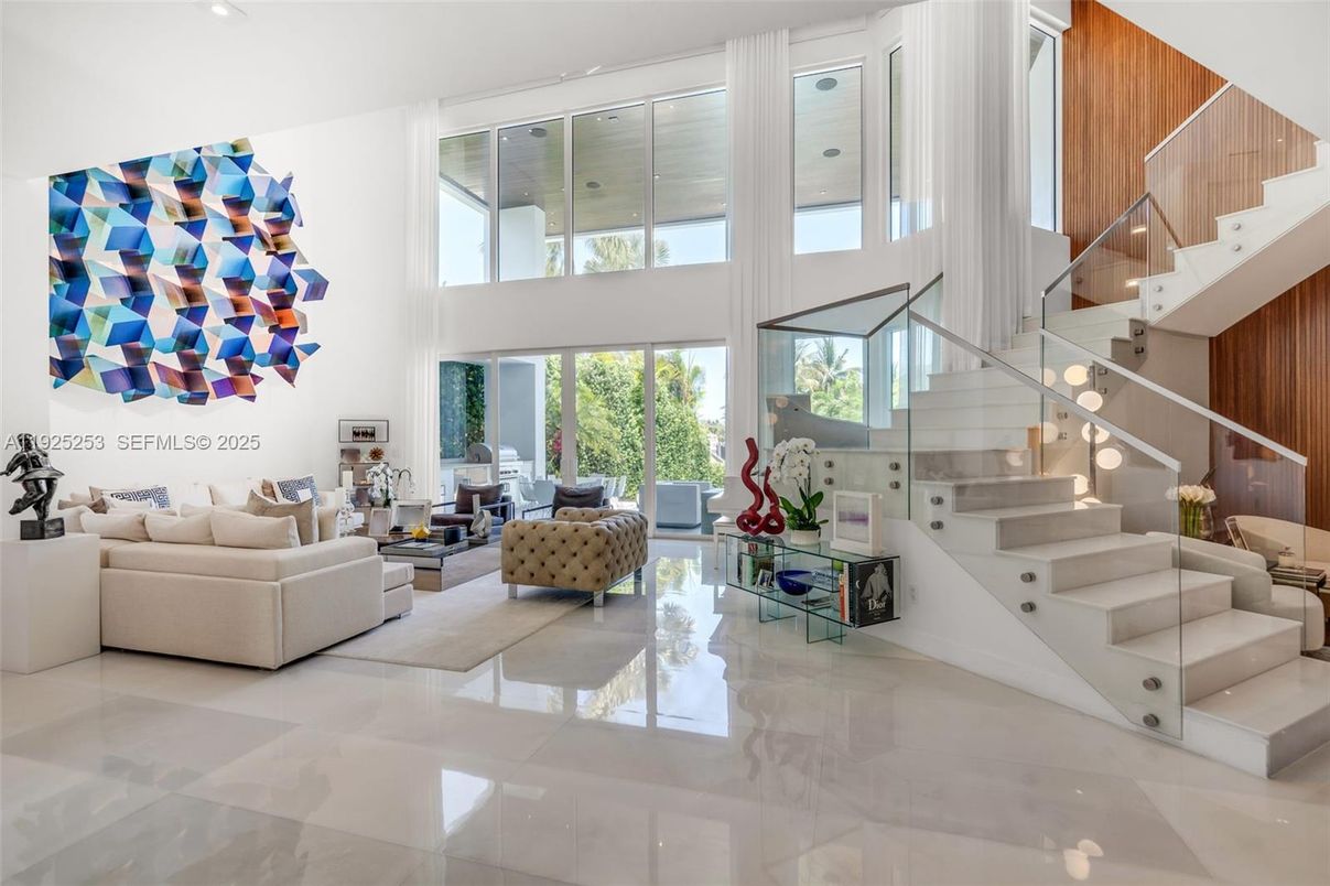 Interior, Living room, Recessed Lighting