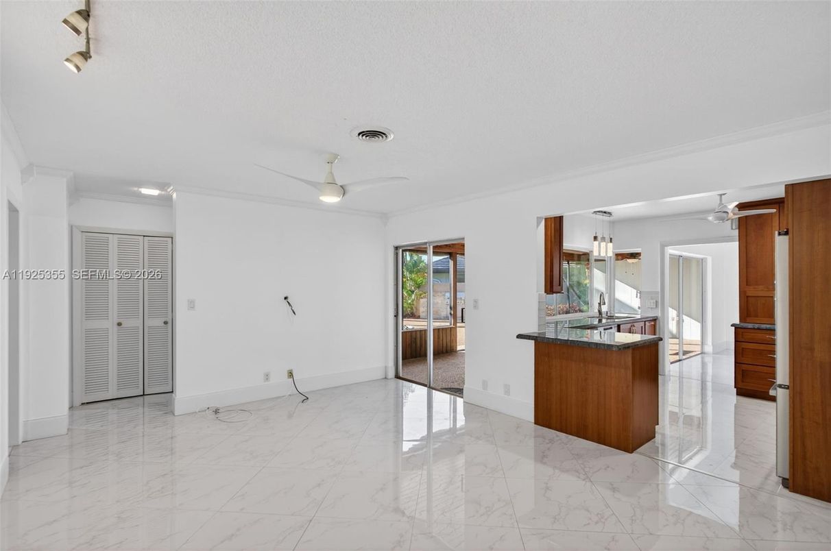 Empty room, Interior, Kitchen, Marble