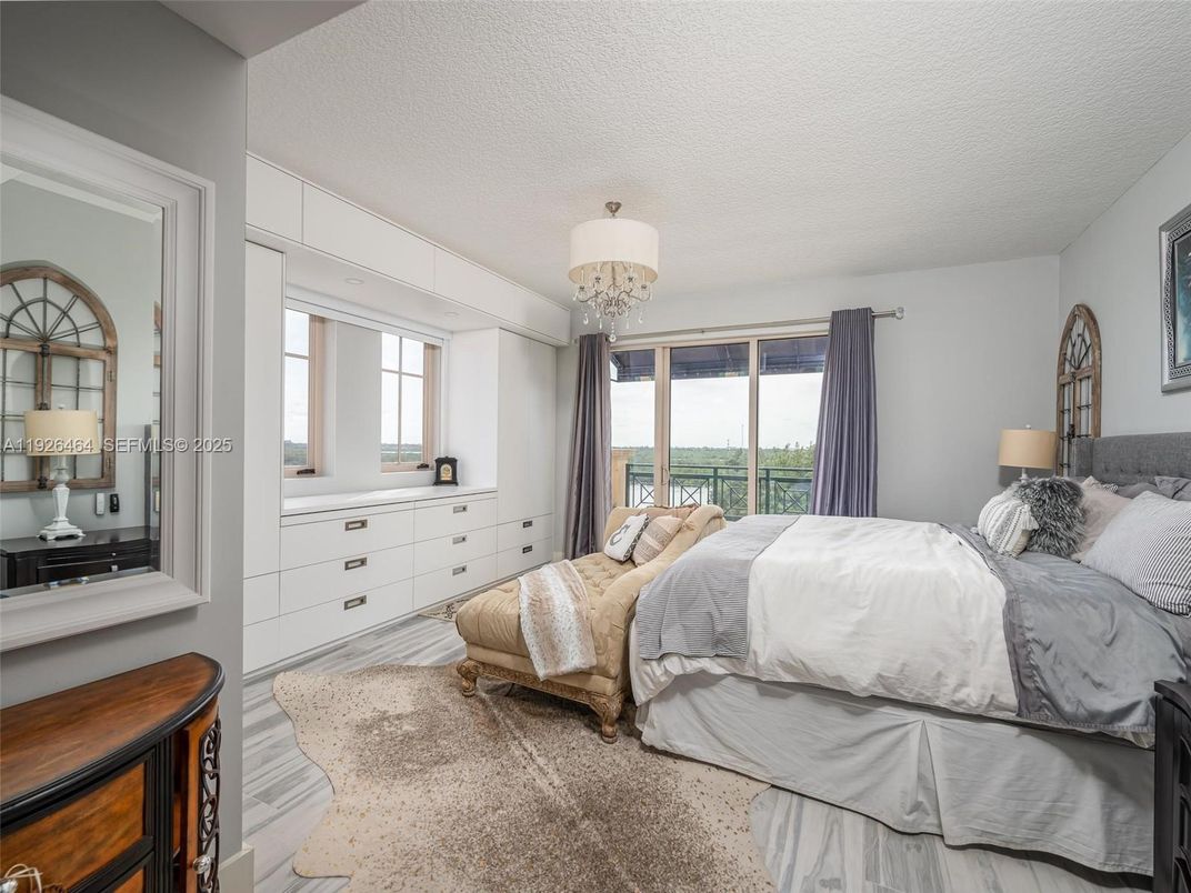 Bedroom, Chandelier, Interior
