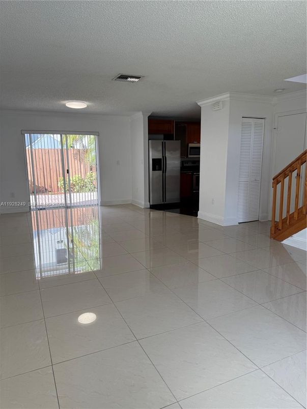 Empty room, Interior, Kitchen, Stainless Steel Appliances