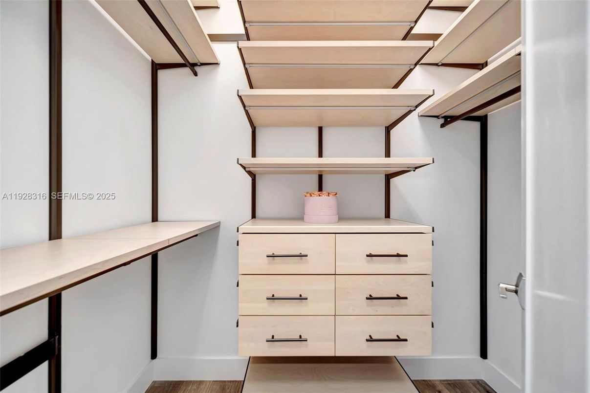 Interior, Walk-in Closets, Wood Texture Flooring