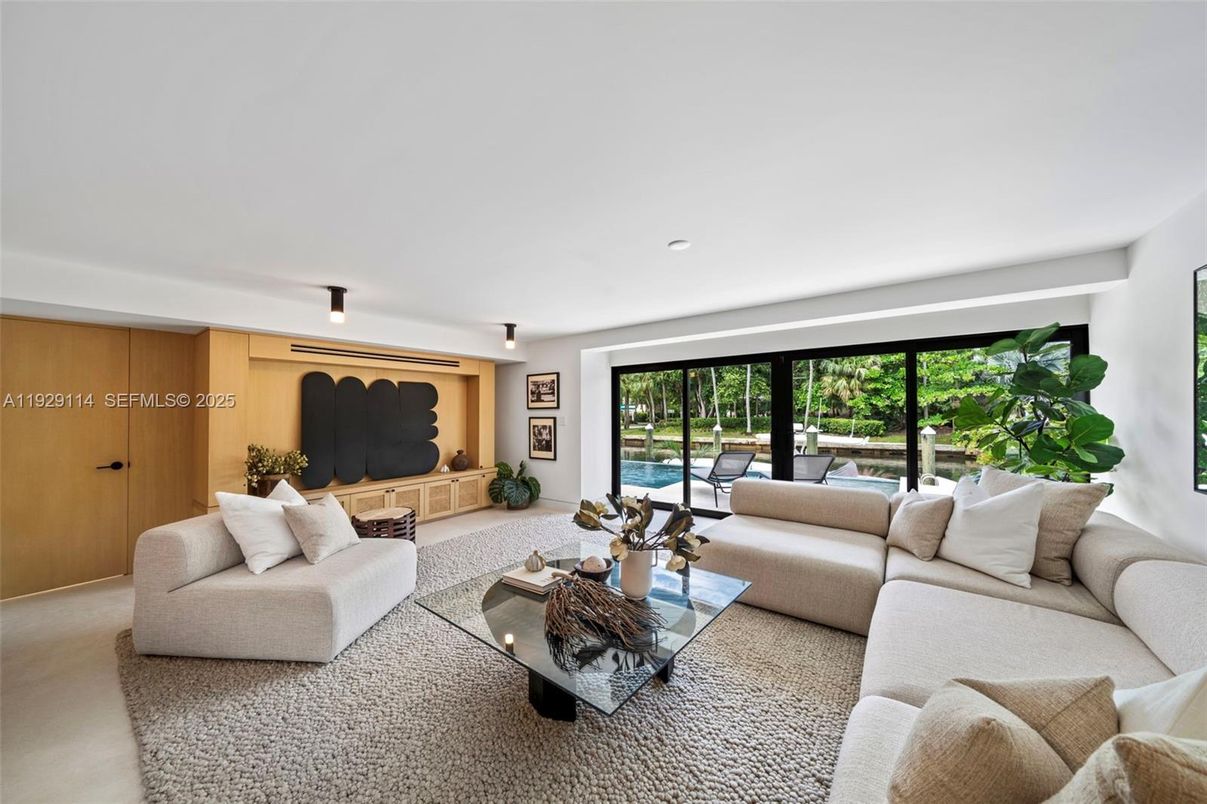 Interior, Living room, Recessed Lighting